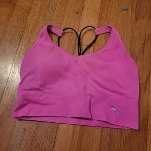 Pink puma sports bra